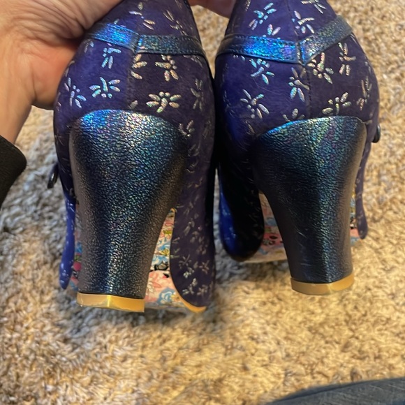 Irregular Choice Nicely Done Heel in Blue Dragonfly Sz 10 - Picture 8 of 12
